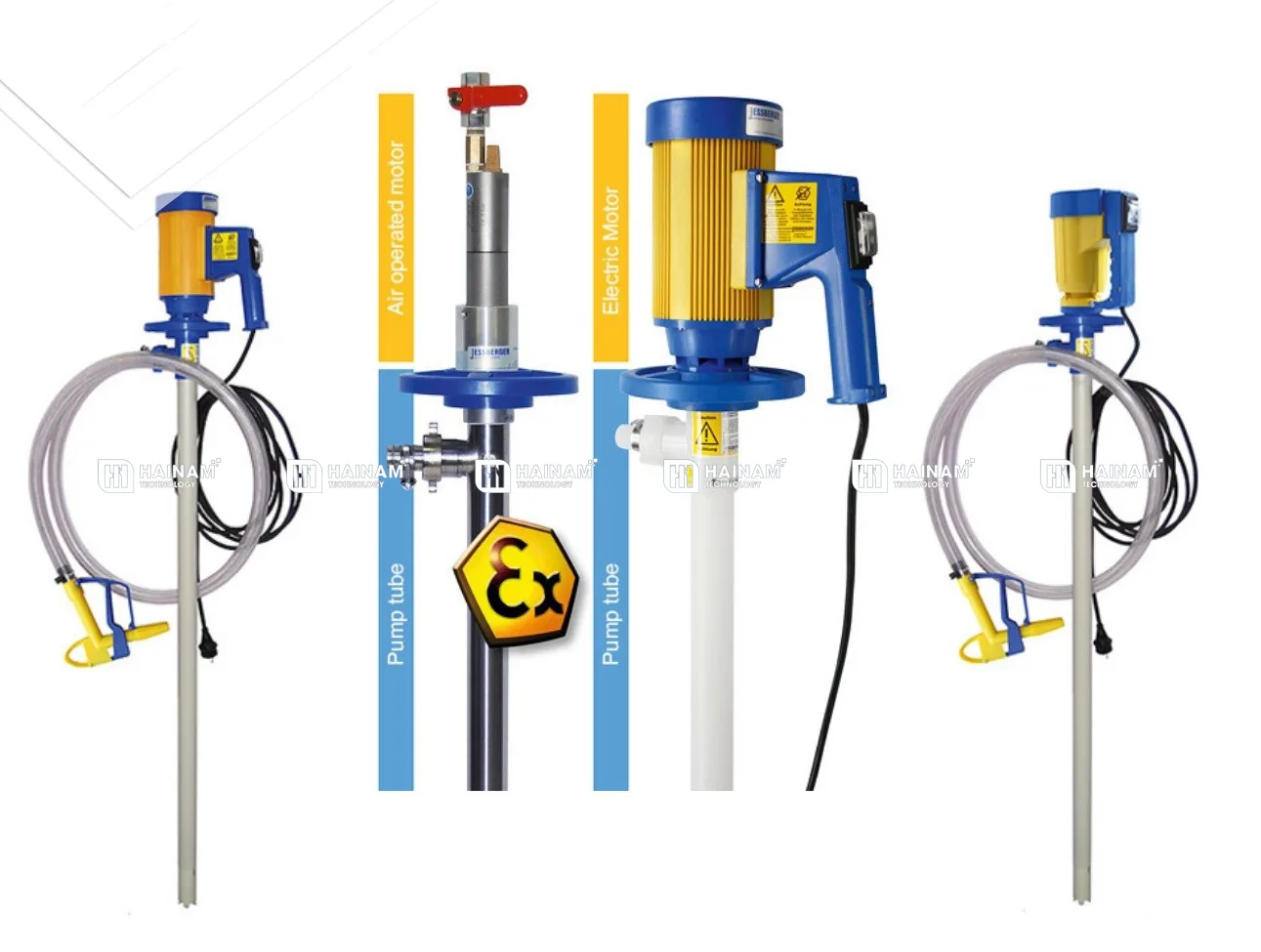 Bơm thùng phuy kiểu trục vít chính hãng